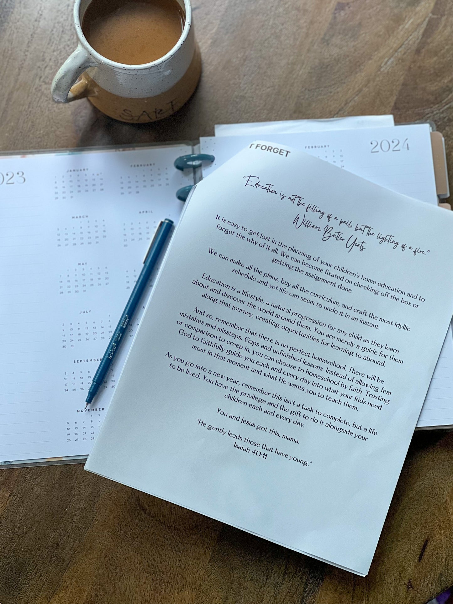 Homeschool Planning and Reflection Guide