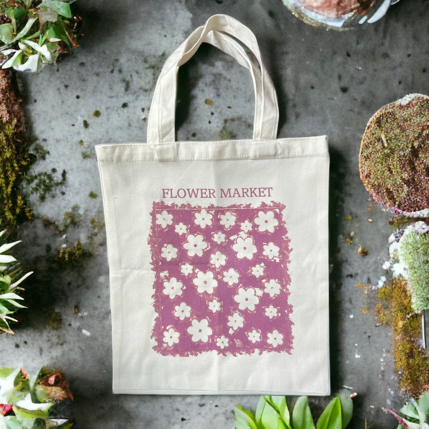 Flower Market Canvas Bag